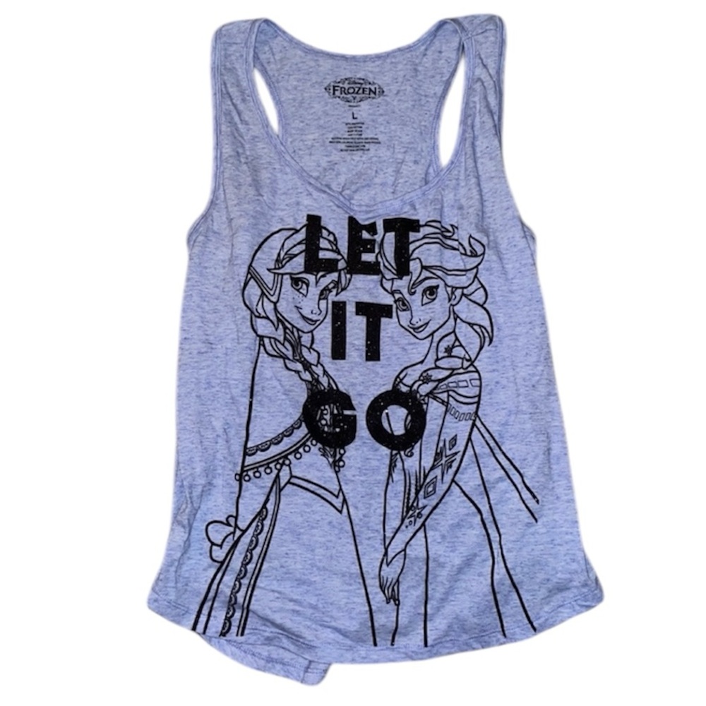 Disney Frozen Elsa and Anna Racerback Tank Top